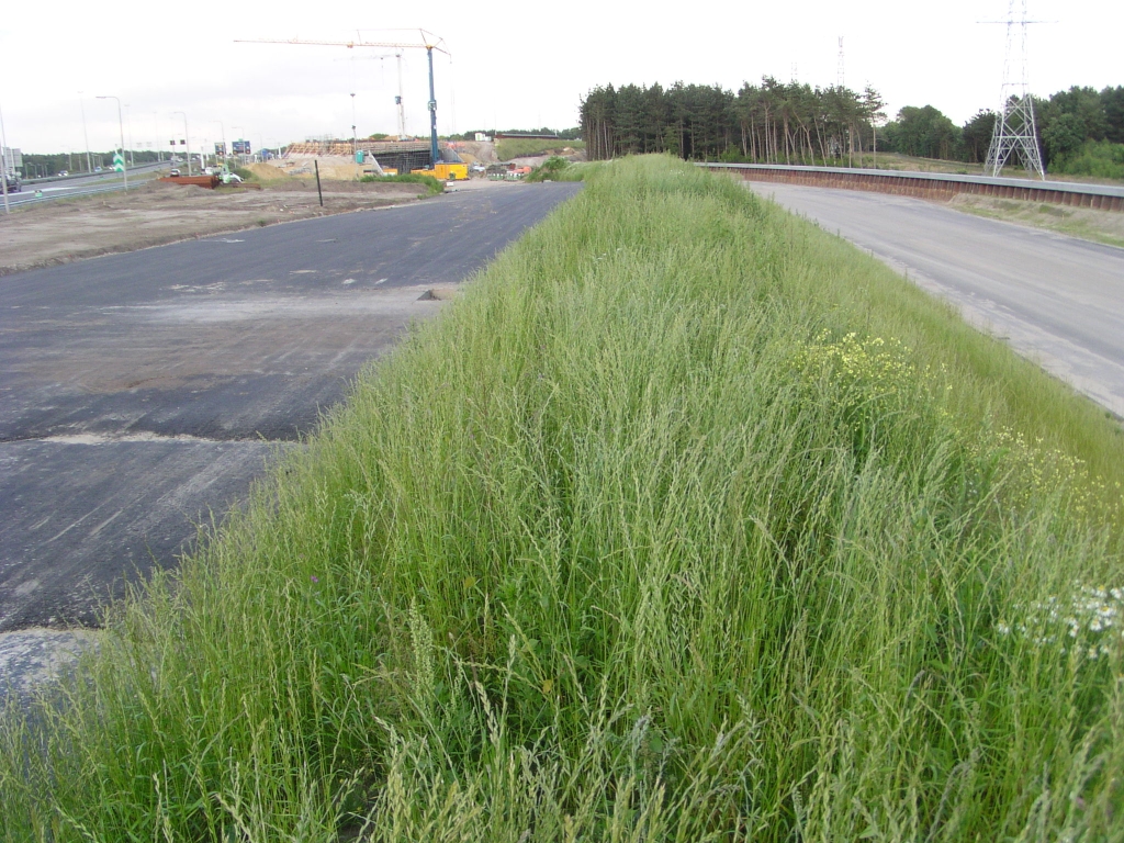 p6190033.jpg - In de aanloop naar KW 33 in kp. Leenderheide is ook de A67 (links) van asfalt voorzien.